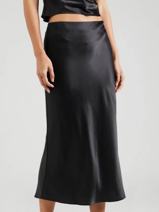 STAUD Dresses & Skirts - STAUD Satin Bias Midi Skirt in Black